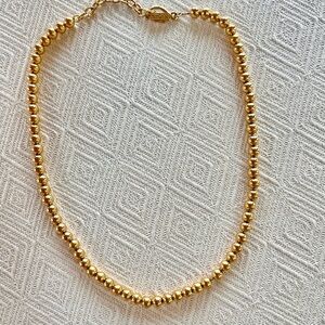 Napier Vintage Gold Beaded Necklace